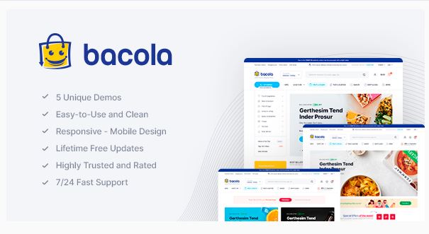 Bacola Grocery Store and Food eCommerce Theme Bacola Grocery Store and Food eCommerce Theme