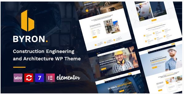 Byron Construction and Engineering WordPress Theme Byron Construction and Engineering WordPress Theme