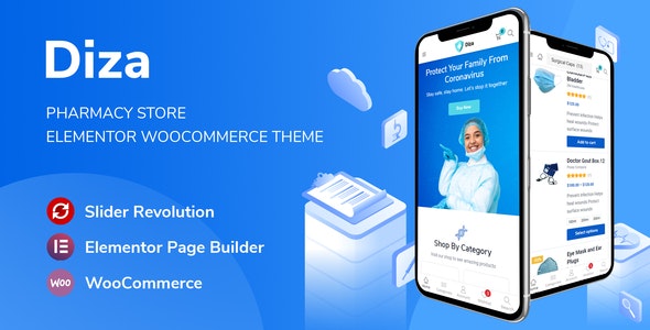 Diza Pharmacy Store Elementor WooCommerce Theme Diza Pharmacy Store Elementor WooCommerce Theme