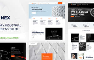 Nex Industrial WordPress Theme Nex v19 Factory & Industrial WordPress