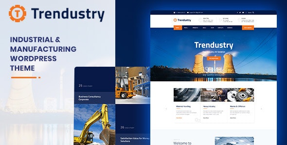 Trendustry Industrial & Manufacturing WordPress Theme Trendustry Industrial & Manufacturing WordPress Theme