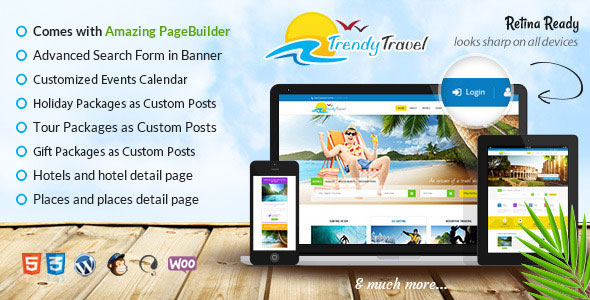 Trendy Travel Multipurpose Tour Package WP Theme Trendy Travel Multipurpose Tour Package WP Theme