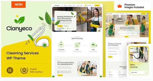 ClanyEco Cleaning Services WordPress Theme ClanyEco Cleaning Services WordPress Theme