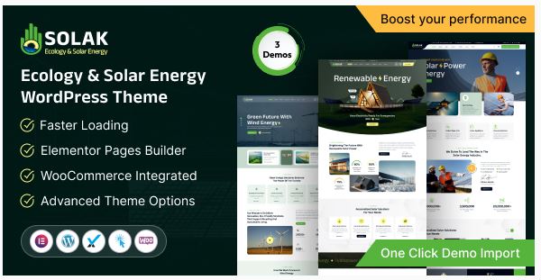 Solak Ecology & Solar Energy WordPress Theme Solak Ecology & Solar Energy WordPress Theme