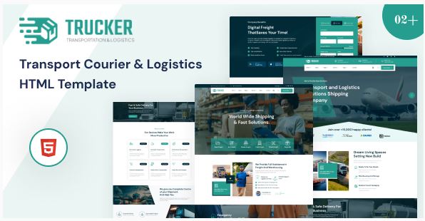 Trucker Transport Courier & Logistics HTML Template Trucker Transport Courier & Logistics HTML Template