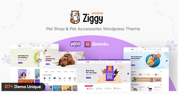 Ziggy Pet Shop WordPress Theme Ziggy Pet Shop WordPress Theme