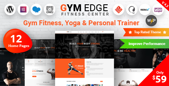 Gym Edge Gym Fitness WordPress Theme Gym Edge Gym Fitness WordPress Theme