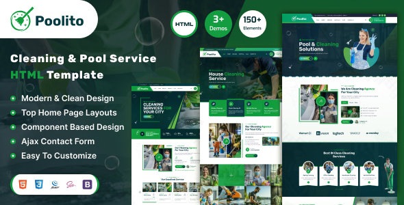 Poolito Cleaning Service HTML Template Poolito Cleaning Service HTML Template