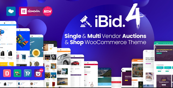 iBid v4.8 Multi Vendor Auctions WooCommerce Theme iBid v4.8 Multi Vendor Auctions WooCommerce Theme