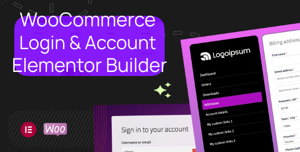 WooCommerce Login & Account Pages for Elementor WooCommerce Login & Account Pages for Elementor