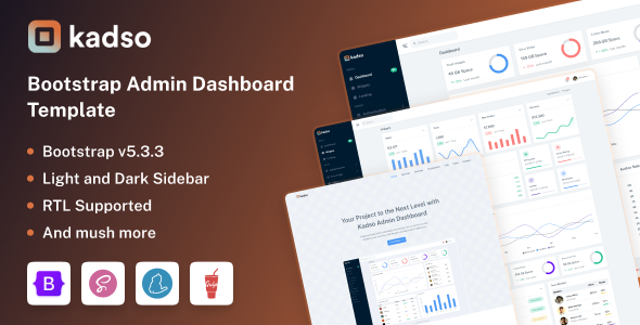 Kadso Responsive Bootstrap 5 Admin UI Kit Kadso Responsive Bootstrap 5 Admin UI Kit