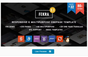 Fekra Responsive One/Multi Page HTML5 Template fekra-responsive-onemulti-page-html5-template