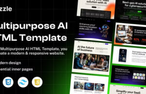 Azzle AI Technology & Startup Business Tailwind Template Azzle - AI Technology & Startup Business Tailwind Template