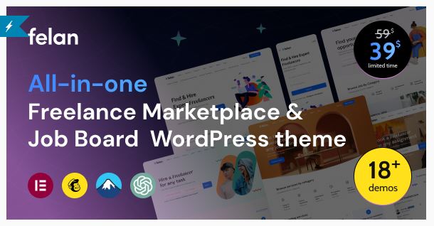 Felan Freelance Marketplace and Job Board WordPress Theme Felan Freelance Marketplace and Job Board WordPress Theme