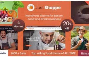 Justshoppe v13 Elementor Cake Bakery WordPress Theme Justshoppe Elementor Cake Bakery WordPress Theme