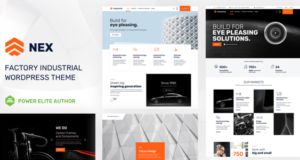 Nex Industrial WordPress Theme Nex v19 Factory & Industrial WordPress
