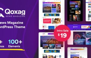 Qoxag v2.1.0 WordPress News Magazine Theme Qoxag WordPress News Magazine Theme