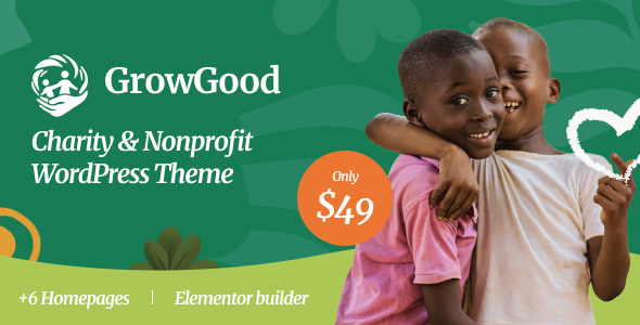 GrowGood Charity & Nonprofit WordPress Theme GrowGood Charity & Nonprofit WordPress Theme
