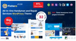 Fixhero v1.2.6 Handyman & Repair Services WordPress Theme Fixhero Handyman & Repair Services WordPress Theme
